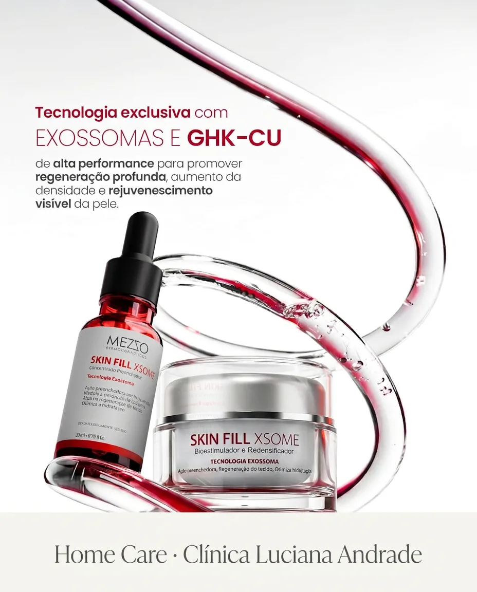 Skin Fill Xsome Mezzo — sérum e creme com Exossomas e GHK-Cu