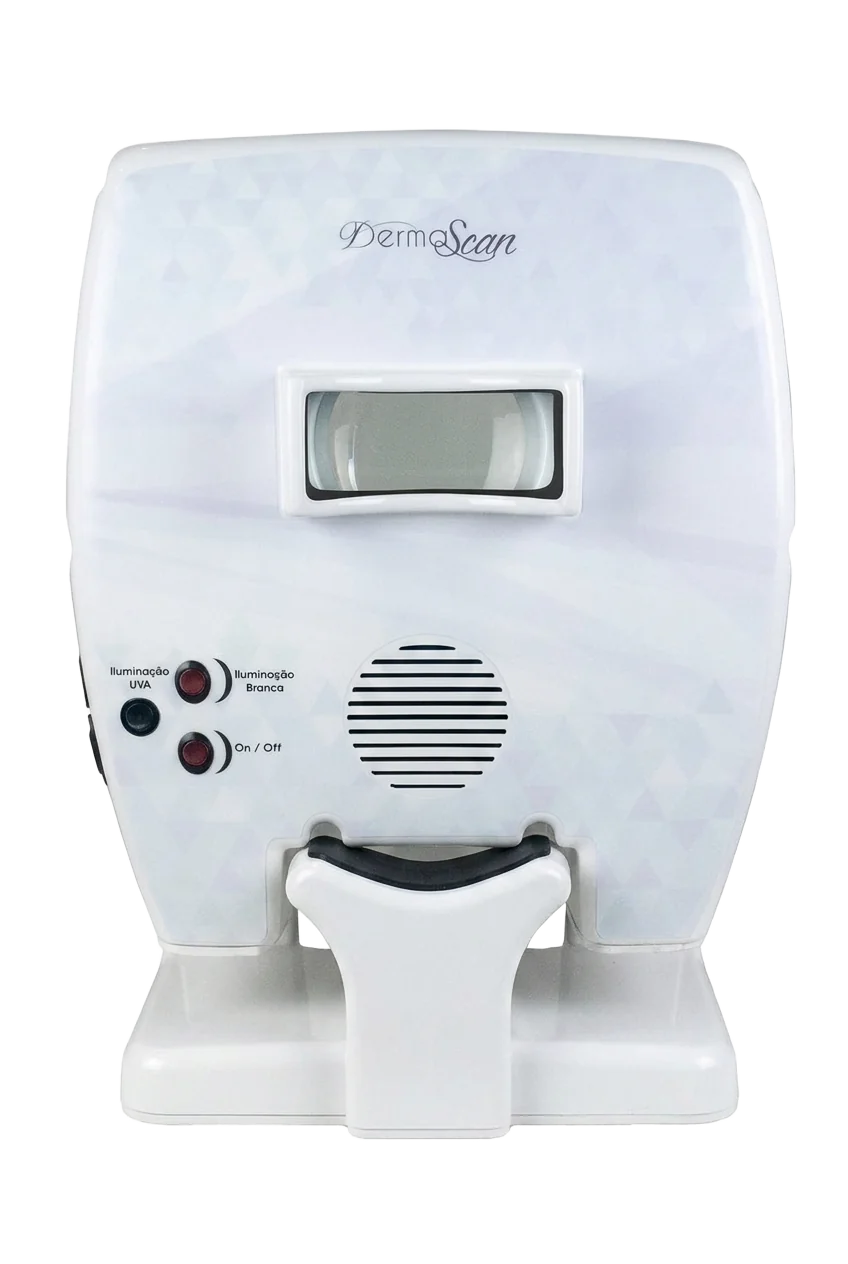 Derma Scan Full — padronizador de imagem e análise de pele com luz de Wood